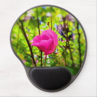 Cotton Rose Gel Mouse Pad