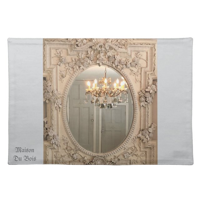 Cotton shabby chic  placemats by Maison Du Bois (Front)