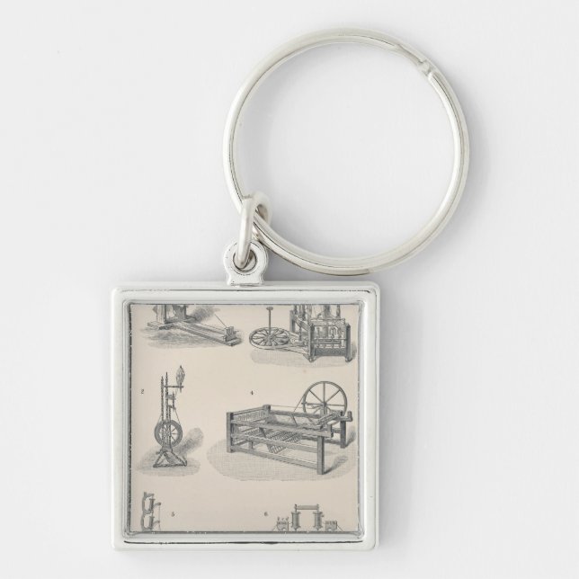Cotton Spinning I Keychain (Front)