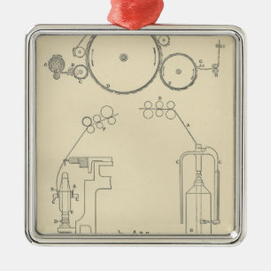 Cotton Spinning II Metal Ornament