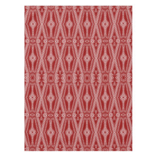 Cotton Table cloth, 52"x70" red fabric pattern Tablecloth