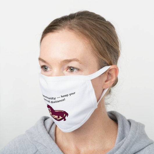 Cotton Therapeion-logo face mask (Angled)