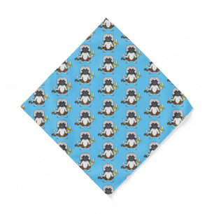Cotton Top Tamarin monkey cartoon illustration Bandana