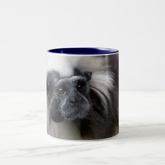 Cotton-Top Tamarin Two-Tone Coffee Mug (Center)
