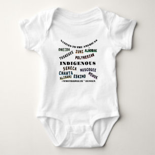 COTTON--UNISEX NEWBORN to24MONTHS/ NATIVE AMERICAN Baby Bodysuit