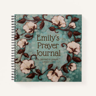 Cotton Wreath Custom Prayer Journal