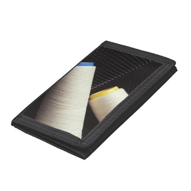 Cotton Yarn Coil Tri-fold Wallet (Bottom)