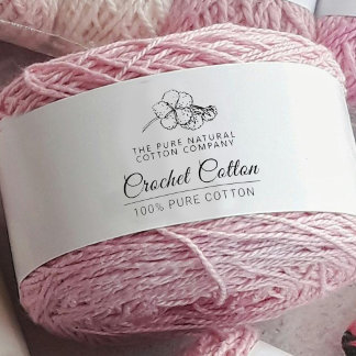 Cotton yarn crochet thread product label  invitation belly band