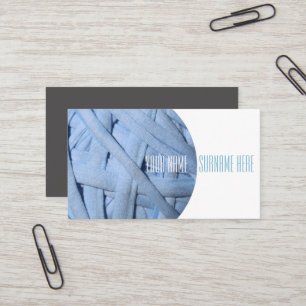 Cotton Yarn Material Texture Business Card