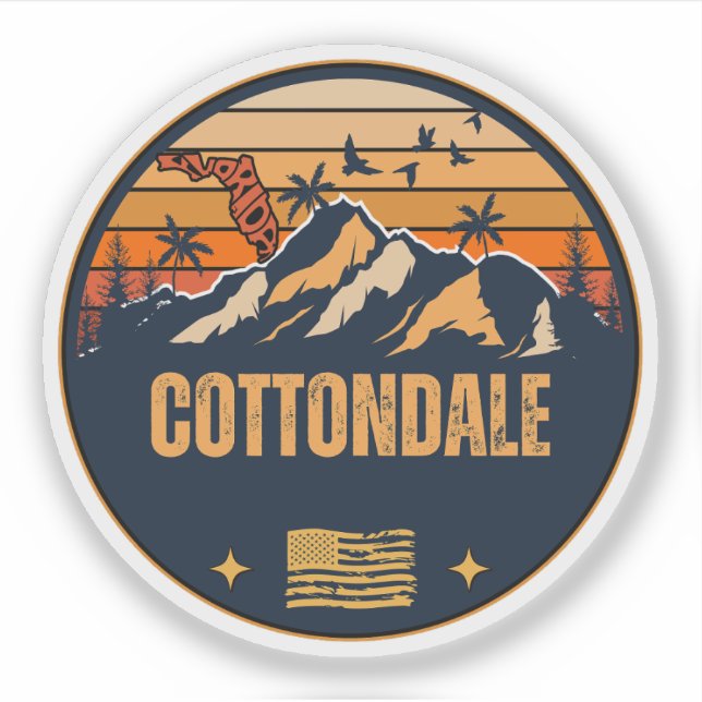 Cottondale, Florida  Sticker (Front)