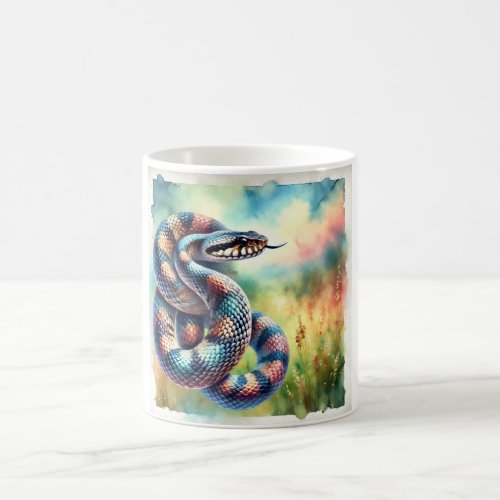 Cottonmouth Snake 130624AREF124 _ Watercolor Coffee Mug