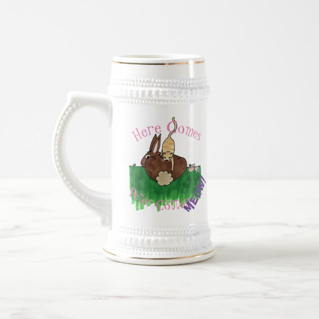 Cottontail Beer Stein (Left)
