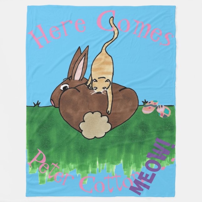 Cottontail Fleece Blanket (Front)