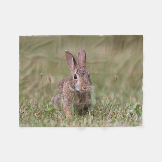Cottontail Rabbit Fleece Blanket