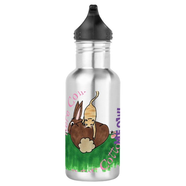 Cottontail Stainless Steel Water Bottle (Right)