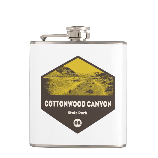 Cottonwood Canyon State Park Oregon Flask (Front)