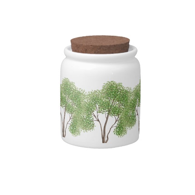 Cottonwood Tree Candy Jar (Front)