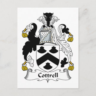 Cottrell Family Crest Postcard