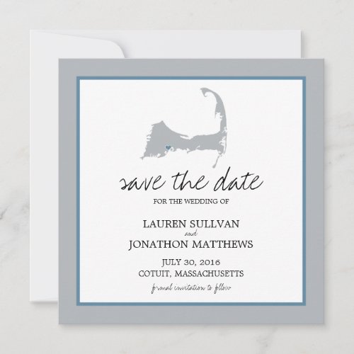 Cotuit Cape Cod Wedding Save the Date
