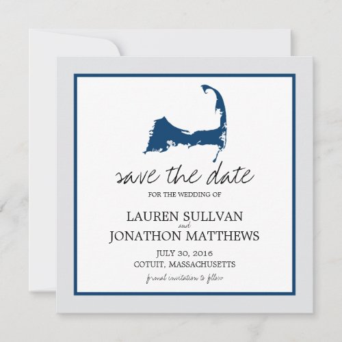 Cotuit Cape Cod Wedding Save the Date