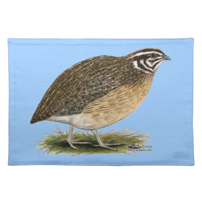 Coturnix Pharaoh Quail Placemat (Front)