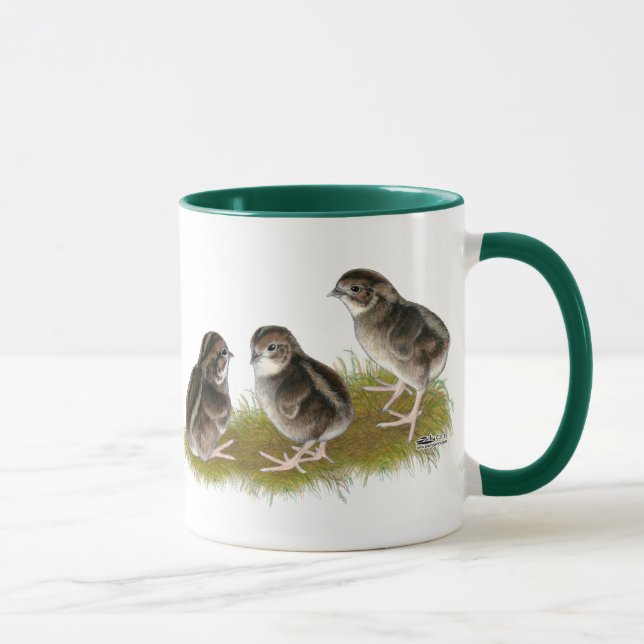 Coturnix Quail Chicks Mug (Right)