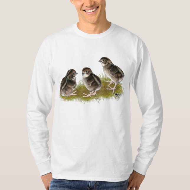 Coturnix Quail Chicks T-Shirt (Front)