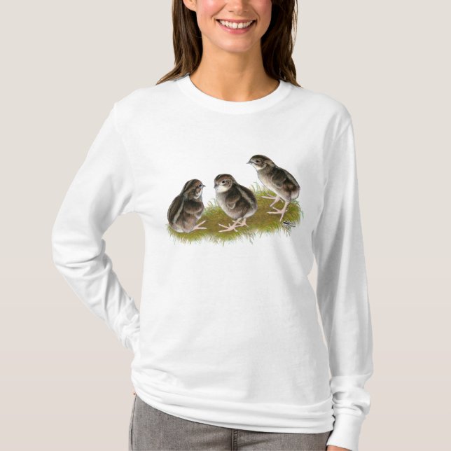 Coturnix Quail Chicks T-Shirt (Front)