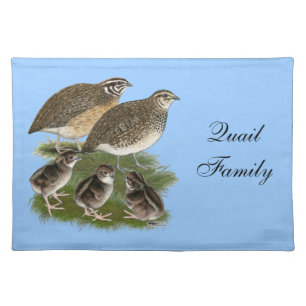 Coturnix Quail Family Placemat