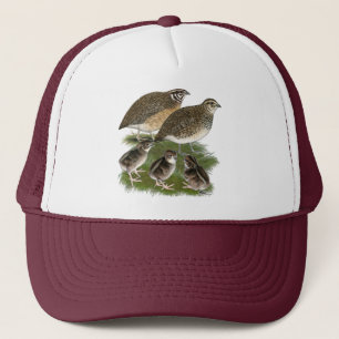 Coturnix Quail Family Trucker Hat