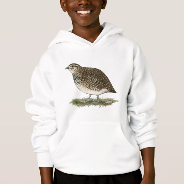 Coturnix Quail Hen Hoodie (Front)