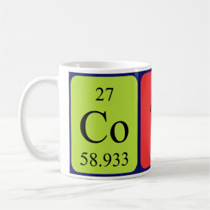 Coty periodic table name mug