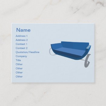 Couch - Chubby Business Card by ZazzleProfileCards at Zazzle