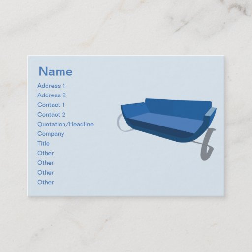 Customizable Couch - Chubby Business Cards