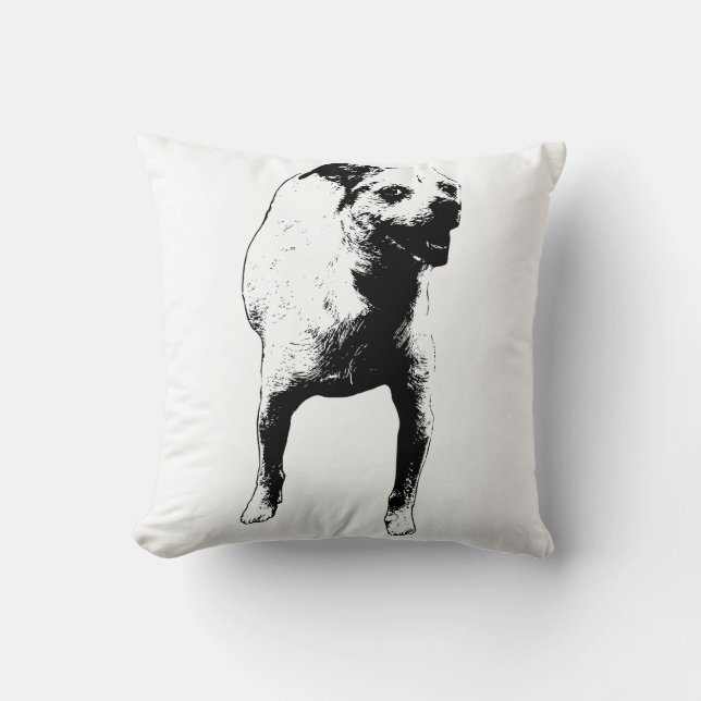 Couch Companion, Pup Throw Pillow (Front)