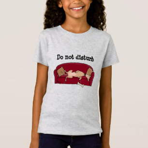 Couch Greyhound (fawn) Dog Lazy Sleeping Funny T-Shirt