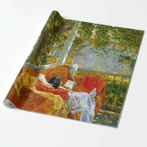 Couch on the Porch Cos Cob by Frederick Hassam Wrapping Paper
