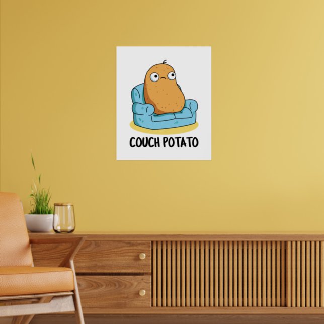 cute couch potato cartoon