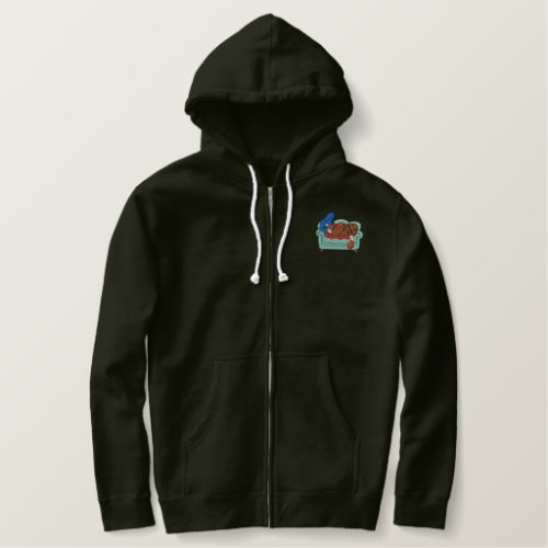 COUCH POTATO EMBROIDERED HOODIE