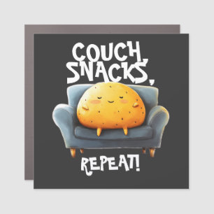 Couch Potato Funny Car Magnet