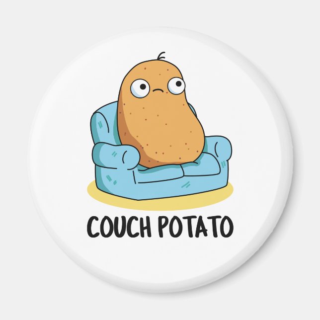 Couch Potato Funny Potato Pun  Magnet (Front)