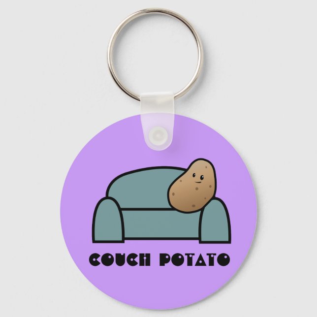 Couch Potato Keychain (Front)