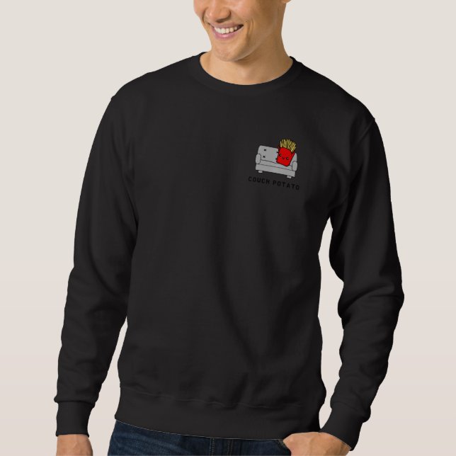 Couch Potato  Meme Graphic Sweatshirt (Front)