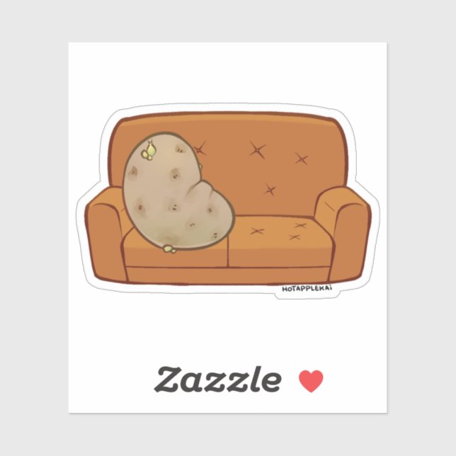 Couch Potato Sticker (Sheet)