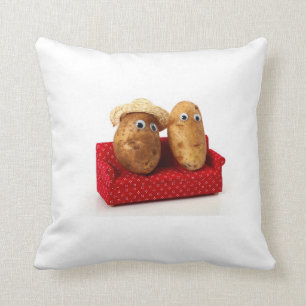 Couch potato throw pillow