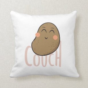 Couch Potato Throw Pillow