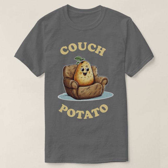 Couch Potato Vintage T-Shirt (Design Front)