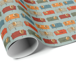 Couch Potato Wrapping Paper