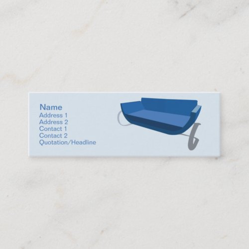 Couch - Skinny Business Cards