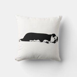 Couch Sprawl Bulldog Throw Pillow